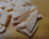 常備菜！鶏挽き肉とニラ タケノコの和風煮作り方1写真