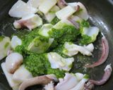 イカとそら豆のバジル風味作り方7写真