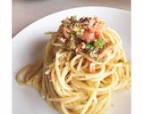 ふきのとうと鮭の冷製パスタ作り方6写真
