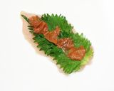 揚げない梅じそササミフライ風パン粉焼き作り方1写真
