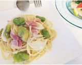 そらまめの豆乳クリームパスタ作り方6写真