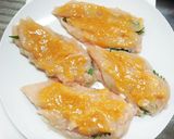 揚げない梅じそササミフライ風パン粉焼き作り方2写真