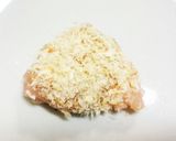 揚げない梅じそササミフライ風パン粉焼き作り方4写真