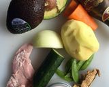 アボカド・ポテトサラダのバルサミコ酢添え作り方1写真