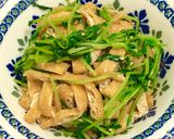 余った味付けいなりで！豆苗和え作り方4写真