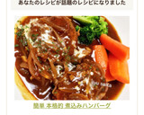 簡単 本格的 煮込みハンバーグ作り方11写真