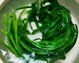 ニラ大量消費☆ニラの辛子和え作り方3写真