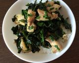 (ワカメとニラで)鶏肉の緑まみれ作り方8写真