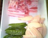 豚肉とたまごの炒りつけ作り方1写真