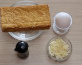 厚揚げたまごトースト!作り方1写真