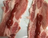 豚肉のケチャップ巻き焼き作り方1写真