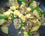 豚肉とたまごの炒りつけ作り方4写真