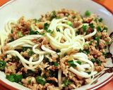 元気が出る簡単麺、たっぷりニラ混ぜそば。作り方4写真