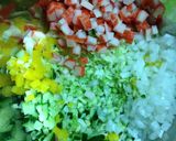 キャベツの芯deチョップドサラダ♪作り方3写真