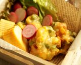 * 枝豆＆コーン♡まぐろの味噌かき揚げ♪作り方3写真
