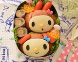 【キャラ弁】マイメロのホットドック弁当作り方5写真