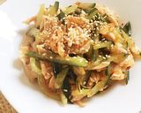 5分でおつまみ！サラダチキンのキムチ和え作り方3写真
