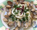 うどんdeボンゴレ作り方9写真