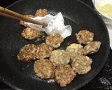 お豆腐入り照り焼きハンバーグ作り方7写真