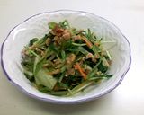 水菜レタスの梅納豆和え作り方2写真
