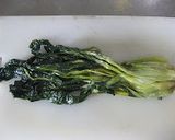 菜っ葉の浅漬けと雑魚の油炒め作り方1写真