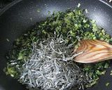 菜っ葉の浅漬けと雑魚の油炒め作り方3写真