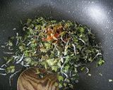 菜っ葉の浅漬けと雑魚の油炒め作り方4写真