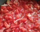 ホタテと大豆の完熟トマトソースパスタ作り方3写真