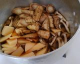 簡単常備菜！ごぼうとタケノコと蒲鉾の煮物作り方4写真