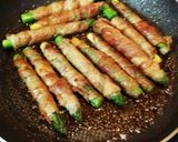 シソの葉入れて☆アスパラ豚肉巻き作り方8写真