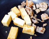 厚揚げと豚肉の＊簡単梅ゴマだれ作り方4写真