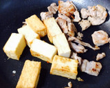 厚揚げと豚肉の＊簡単梅ゴマだれ作り方4写真