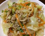 豚キャベ丼♪作り方8写真