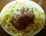 ミートソース☆ズッキーニのベジッティ作り方6写真
