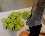 そら豆と豆腐の冷製スープ☆バジル仄かに。作り方1写真