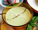 そら豆と豆腐の冷製スープ☆バジル仄かに。作り方4写真