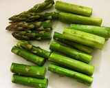 簡単！おかず鶏肉とアスパラの生姜醤油炒め作り方1写真