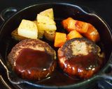 酢玉ねぎ入りハンバーグ作り方13写真