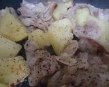 ワインに合う♪豚肉とじゃがいもバジル炒め作り方6写真