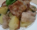 ワインに合う♪豚肉とじゃがいもバジル炒め作り方10写真