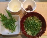 硬い水菜のパスタ作り方2写真