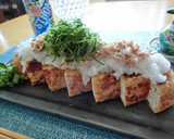 あっさり☆焼き厚揚げのおろし＆ツナのっけ作り方3写真
