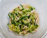 美味♪ きゅうりとサラダチキンの塩ナムル作り方3写真