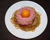 簡単☆お手軽ネギトロパスタ♩作り方4写真