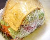 油揚げで!空豆とチキンのわんぱくサンド作り方22写真