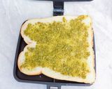 バジルペーストのホットサンド☆彡作り方3写真