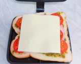 バジルペーストのホットサンド☆彡作り方6写真