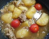肉じゃがアレンジ！トマト肉じゃが♡作り方3写真