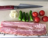 季節野菜ベーコン串焼✿塩レモンおろし添え作り方4写真