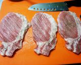 フライパンで!ゴマ風味✩梅しそとんかつ作り方1写真